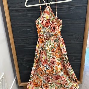 Floral Halter Maxi Dress